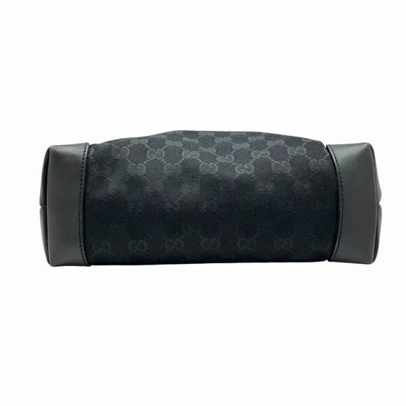 GUCCI Authentic Black Leather Shoulder Bag - Picture 4 of 10